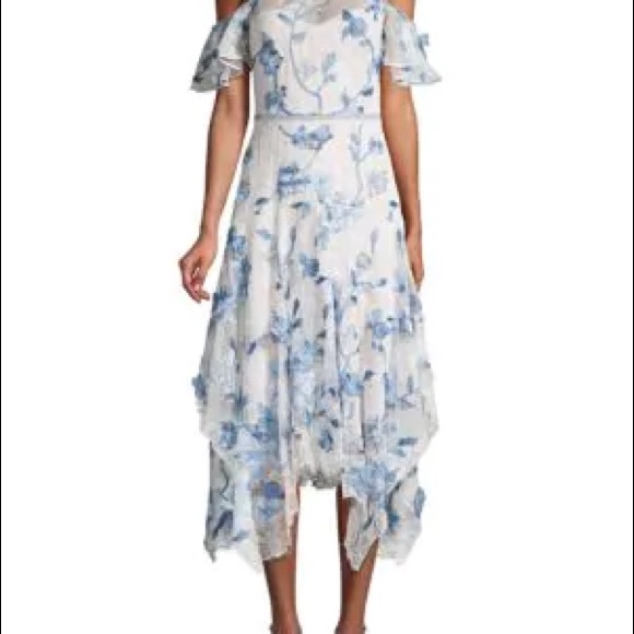 Marchesa Notte dress cold shoulder NEW SZ 4